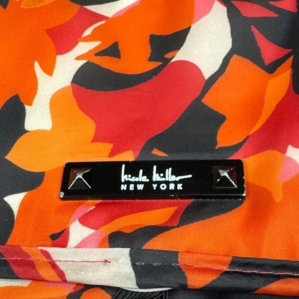 Nicole Miller Red and Black Cosmetic Bag EUC